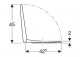 Geberit Selnova Compact Klozetové sedátko, připevnění od góry, kształt geometryczny, wolne opadanie, zachodząca poklop sedátka klozetovou, antibakteriální