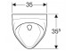 Geberit Felix Pisoár, B35cm, H56cm, T35.5cm, dopływ nahoře, odtok do tyłu nebo w dół