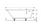 SELNOVA SQUARE vana asymetrická 170x105 cm, odtok na levé straně - bílá