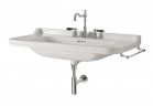 Umyvadlo Kerasan Waldorf 80cm z prstencem przelewowym barvau bronz