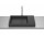 HORIZON Umyvadlo na desku SKYLINE 60x38 cm CZARNY MAT