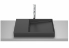 HORIZON Umyvadlo na postavení na desku DASH 60x38 cm CZARNY MAT