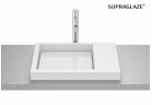 HORIZON Umyvadlo na desku SKYLINE 60x38 cm bílý lesklá Supraglaze®
