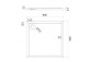  akrylátový sprchová vanička sprchový čtvercová OMNIRES MERTON, 80x80cm - bílý lesklá 
