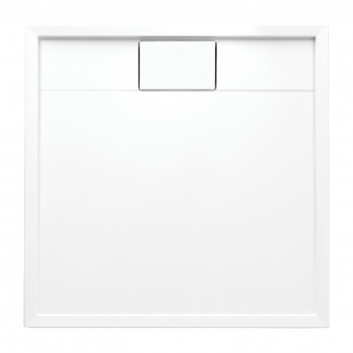 BROOKLYN akrylátový sprchová vanička sprchový čtvrtkruhový, 90x90cm - bílý lesklá