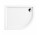 Akrylátový sprchová vanička sprchový čtvrtkruhový OMNIRES RIVERSIDE, 100x80cm - bílý lesklá 