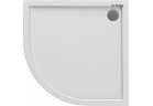Oltens Superior sprchová vanička półokragły 90x90 cm akrylátový - bílý