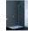 Dveře posuvné Huppe Xtensa pure Walk-In 900 jednodílné s pevným segmentem, připevnění pravé, sklo čiré Anti-Plaque, profil Black Edition