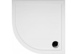 Oltens Vindel čtvrtkruhová vanička 80x80 cm akrylátový - bílý 