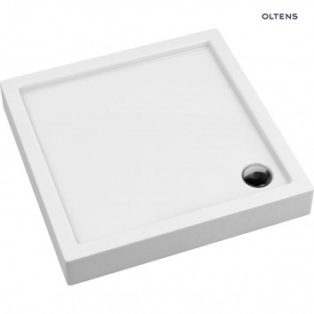 Oltens Vindel čtvercová sprchová vanička 80x80 cm akrylátový - bílý