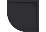 Oltens Superior akrylátová sprchová vanička 140x80 cm pravoúhlý - černá matnáný