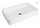 Oltens Zrcadla umyvadlo 60,5x35 cm na desku obdélníková s povrchem SmartClean - bílá