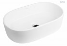 Oltens Lom umyvadlo 55x34 cm na desku oválný s povrchem SmartClean - bílá