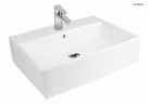 Oltens Hyls umyvadlo 58,5x44 cm na desku obdélníková s povrchem SmartClean - bílá