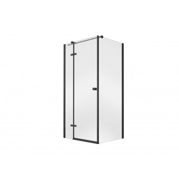 Sprchový kout obdélníková Besco Pixa, 100x80cm, levá, sklo čiré, profil chrom