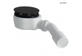 Oltens Pite Turbo sifon pro sprchové vaničky odtok 90 mm plastikowy - černá matnáný