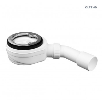 Oltens Pite Turbo sifon pro sprchové vaničky odtok 90 mm bez poklopu z metalową flanszą