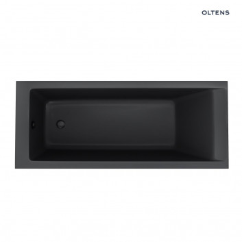 Oltens Langfoss vana akrylová 140x70 obdélníková - černá matnáný 