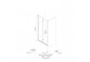 Oltens Hallan sprchový kout 80x80 cm čtvercová černá matnáný/sklo čiré dveře se stěnou