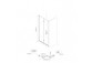 Oltens Hallan sprchový kout 100x80 cm obdélníková černá matnáný/sklo čiré dveře se stěnou 