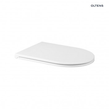Souprava Oltens Hamnes mísa WC závěsná PureRim s povrchem SmartClean se sedadlem s pozvolným sklápěním Ovan Slim
