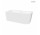 Oltens Hulda rohová vana 160x75 cm levá akrylová - bílý lesklá