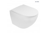 Souprava Oltens Hamnes Stille mísa WC závěsná PureRim s povrchem SmartClean se sedadlem s pozvolným sklápěním