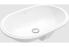 Umyvadlo pod desku - Villeroy & Boch/Architectura, 570 x 375 x 175 mm, Weiss Alpin CeramicPlus, bez přepadu