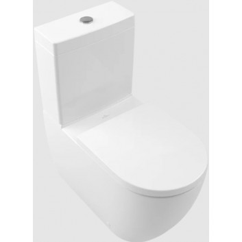 Mísa WC s hlubokým splachováním Villeroy & Boch/Subway 3.0 - do WC/kompaktu bez kołnierza wewnętrznego, stojící, spolu z TwistFlush, Weiss Alpin