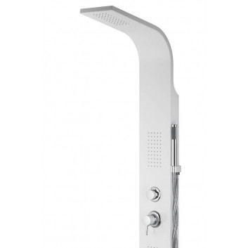 Panel sprchový Corsan Alto gwiezdna szarość s osvětlením LED i výtokovým ramenem
