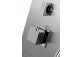 Panel sprchový Corsan Neo grafitowy s termostatem i výtokovým ramenem i osvětlením LED