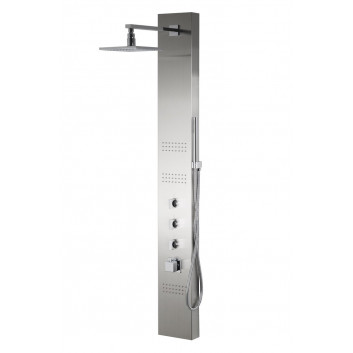 Sprchový panel sprchový Corsan Festo černá s baterií mieszaczową