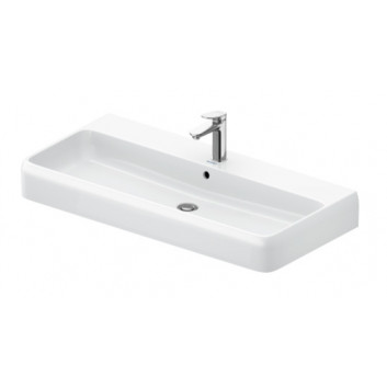 Umyvadlo broušené 80x47cm, Duravit Qatego - Bílý lesklý (HyG)