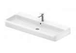 Umyvadlo broušené 120x47cm, Duravit Qatego - Bílý lesklý