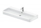 Umyvadlo broušené 120x47cm, Duravit Qatego - Bílý lesklý