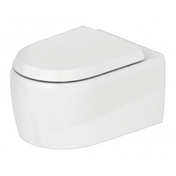 Mísa toaletní závěsná, 38,5x57cm, Duravit Qatego Rimless® - Bílý lesklý (HyG) 