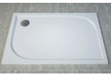  Sprchová vanička konglomeratowy pravoúhlý, Sanswiss Tracy, 90x120cm - Bílý 