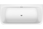 Vana 180x80cm, Duravit Qatego - Bílý Matnáný