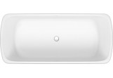 Vana 180x80cm, Duravit Qatego - Bílý Matnáný