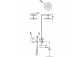 Souprava termostatické batérie podomítkové 2-drożnej prysznicowej, TRES THERM-BOX - Chrom 
