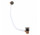 Ventil spustowy kruhový Click-Clack s naplněním z přepadem vanová, TRES COMPL GRIFERIA - Černá bronz