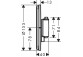 Baterie termostatická, podomítková do 1 příjimača, Hansgrohe ShowerSelect Comfort S - Černá Chrom Szczotkowany