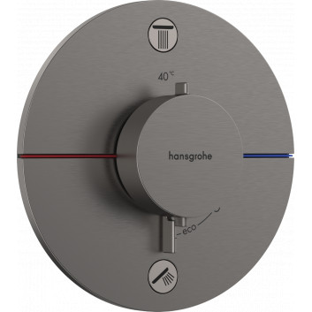 Baterie termostatická, podomítková do 2 přijímačů, Hansgrohe ShowerSelect Comfort S - Bronz Szczotkowany