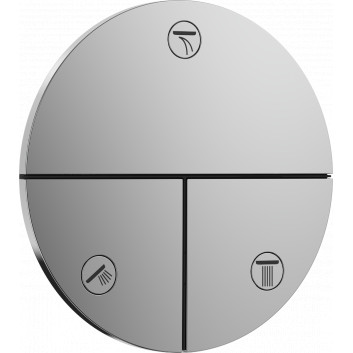 Ventil uzavírací, podomítkový do 3 přijímačů, Hansgrohe ShowerSelect Comfort S - Chrom 