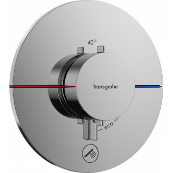 Baterie termostatická, podomítková do 1 příjimača s dodatečným výstupem, Hansgrohe ShowerSelect Comfort S - Chrom 