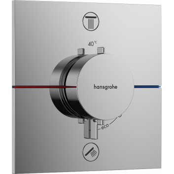 Baterie termostatická, podomítková do 2 přijímačů s integrovaným bezpečnostním systémem zgodnie z EN 1717, Hansgrohe ShowerSelect Comfort E - Chrom