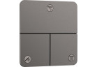 Ventil uzavírací, podomítkový do 3 přijímačů, Hansgrohe ShowerSelect Comfort Q - Černá Chrom Szczotkowany