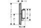 Baterie termostatická, podomítková do 1 příjimača s dodatečným výstupem, Hansgrohe ShowerSelect Comfort Q - Chrom