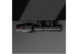 Ventil zespolony Komex Twins s termostatickou hlavicí, rohový, pravé - černá lesklý