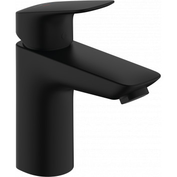 Páková umyvadlová baterie 100 CoolStart bez výpusti, Hansgrohe Logis - Černá Matný 